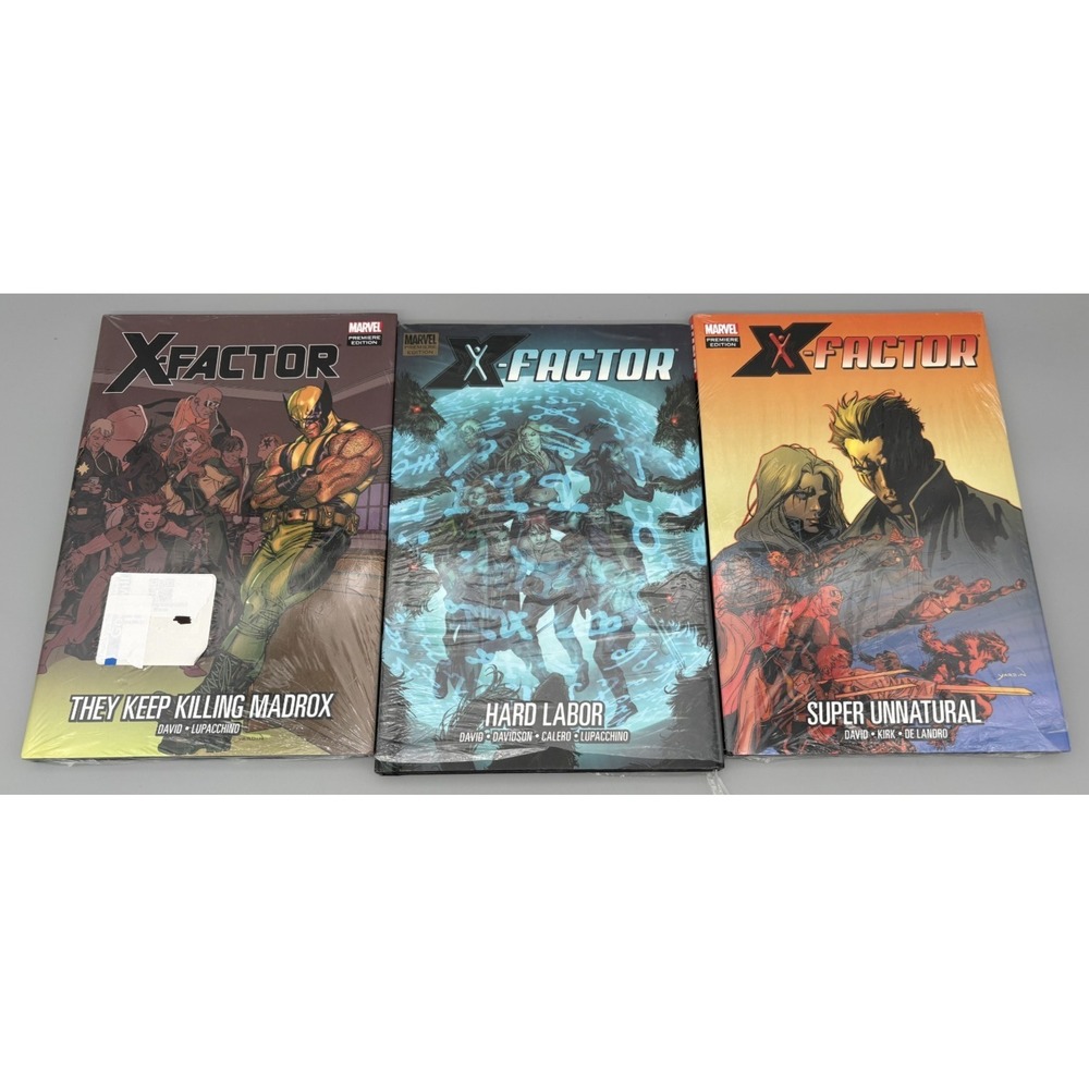 X Factor Hardcover Graphic Novels Lot of 3 NEW TKKM, Hard Labor, Super Unnatural